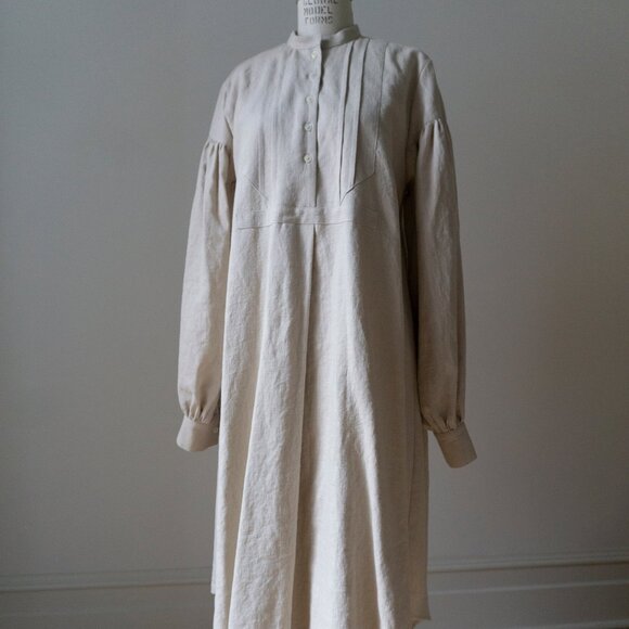 Ovate Nadine Linen Midi Dress Size Small - Picture 8 of 12